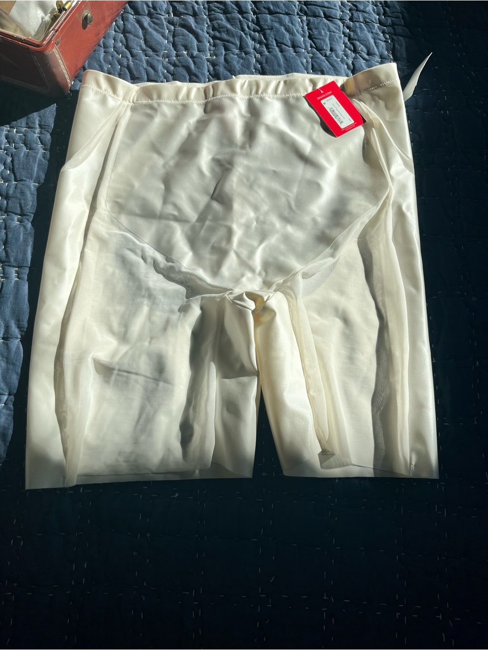 SPANX Booty-Lifting Mid-Thigh Short Linen 2X NWT